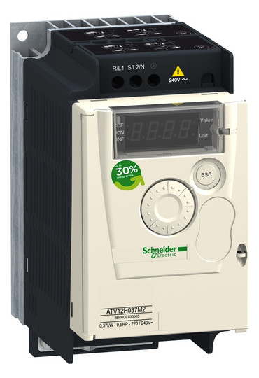 Frequenzumrichter lin=0,3 ATV12 200-240V E1ph A3ph 400Hz 50/60Hz IP20 5%F 10%V