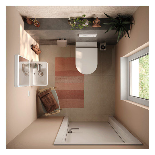hansgrohe Wand-WC EluPura Original S mit WC-Sitz, weiß, ohne HygieneEffect und SmartClean