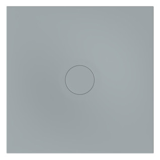 Bette Duschfliese BetteAir 1000 x 1000 mm, quartz, Rechteck, glasierter Titan-Stahl, mit Minimum-Täger