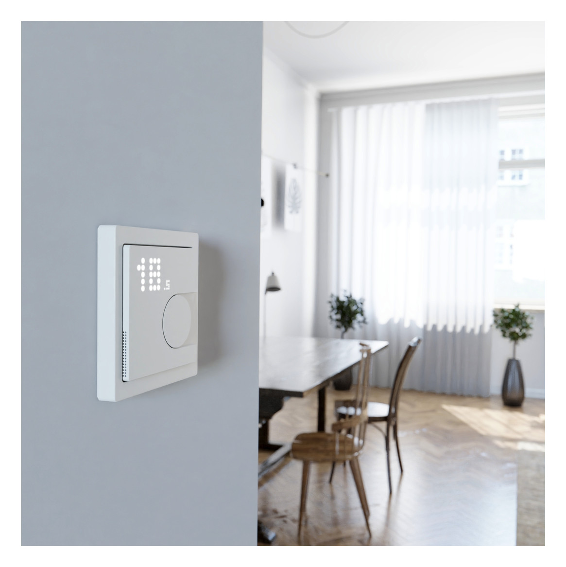 Raumtemperaturregler Zigbee ws mt Bedienelement Mit Vor-Ort Bedienung