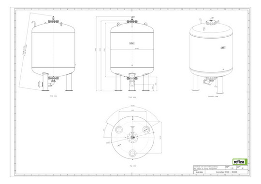Reflex Folgegefäß Variomat Giga GF 3000, grau