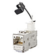 Modular-Buchse Cat6A RJ45 26-22AWG si Schirm rnd f.Rundkabel Schneidklemme IDC