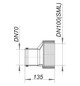 Dallmer HT/SML-Rohrverbinder DN 70/100, SML