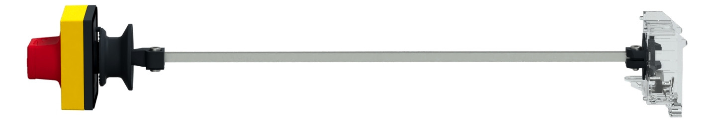 Drehantrieb abschl rt/ge Achsverläng Verriegelung Mit Griff rot/gelb