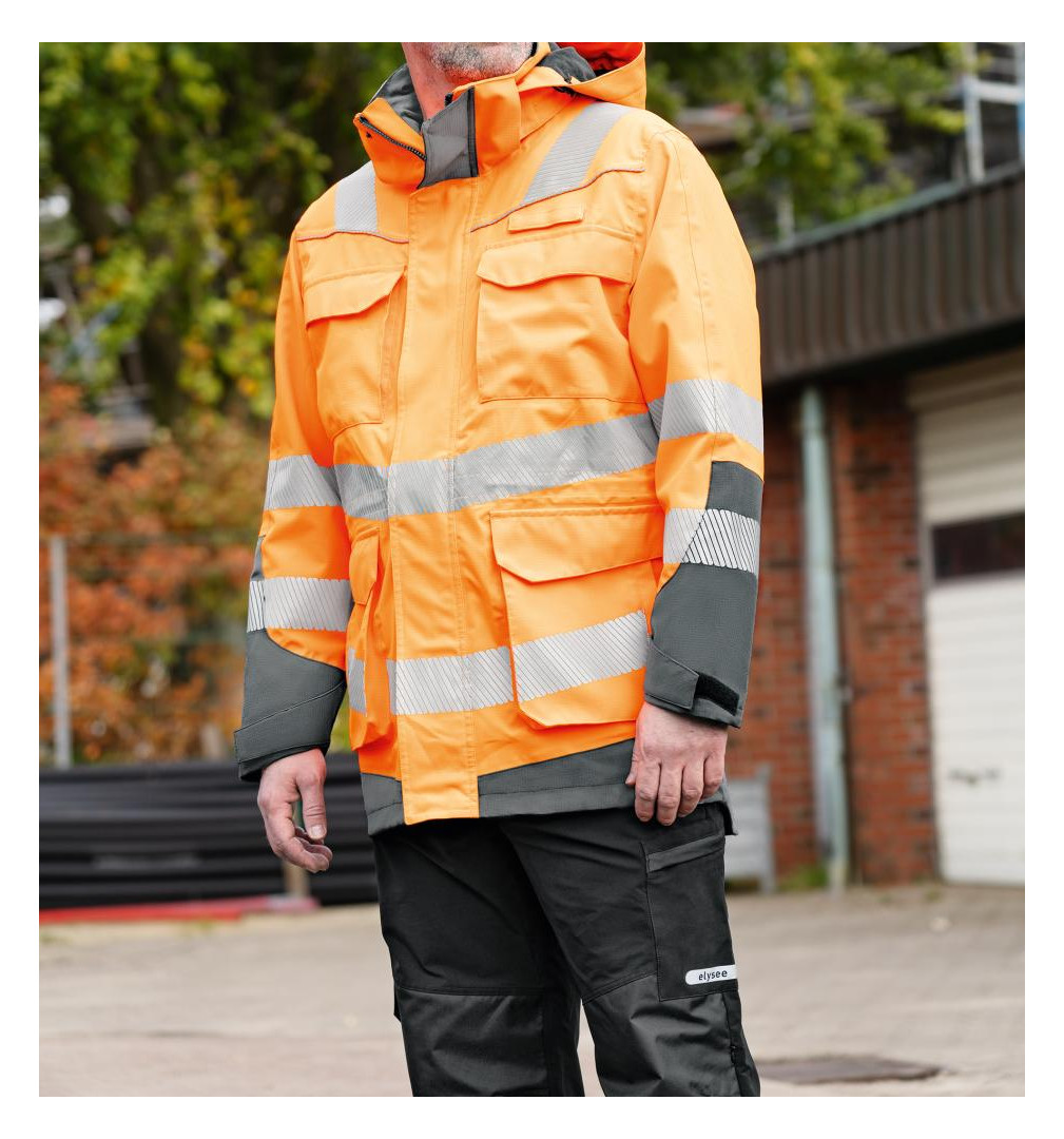 Bild Warnschutzparka Herwin orange/grau Gr. 3X L - n.a.-9