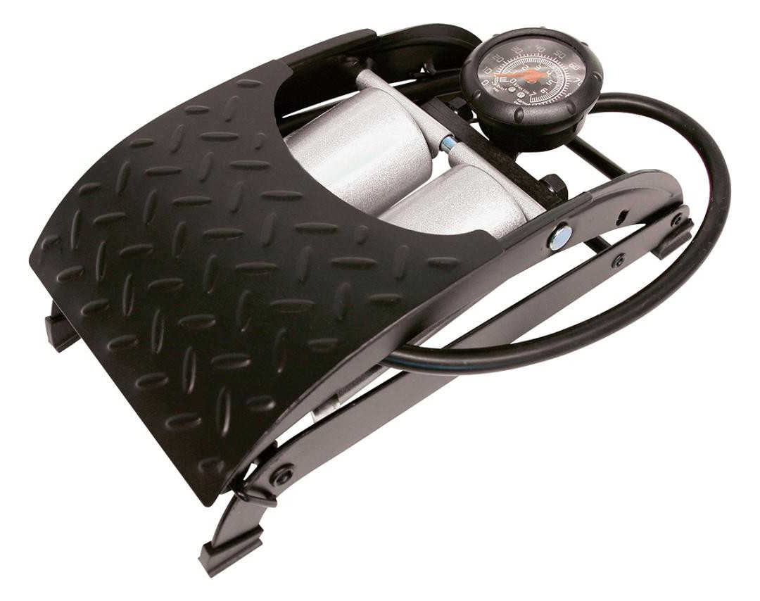 Bild Fußluftpumpe Premium Doppelzylinder Schl . 60cm - HP Autozubehör-0