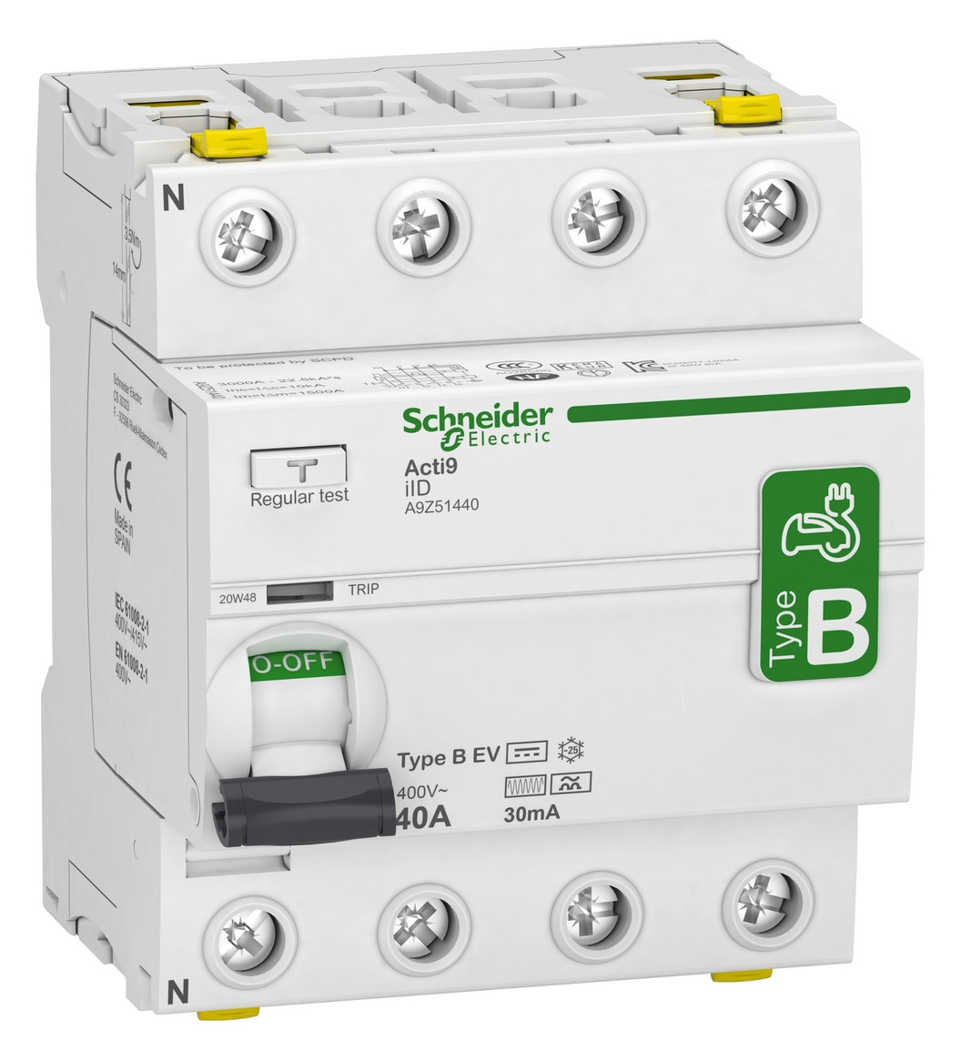 FI-Schutzschalter B 4p 400V 40A 0,03A 4TE REG 10kA 6kA/stoß