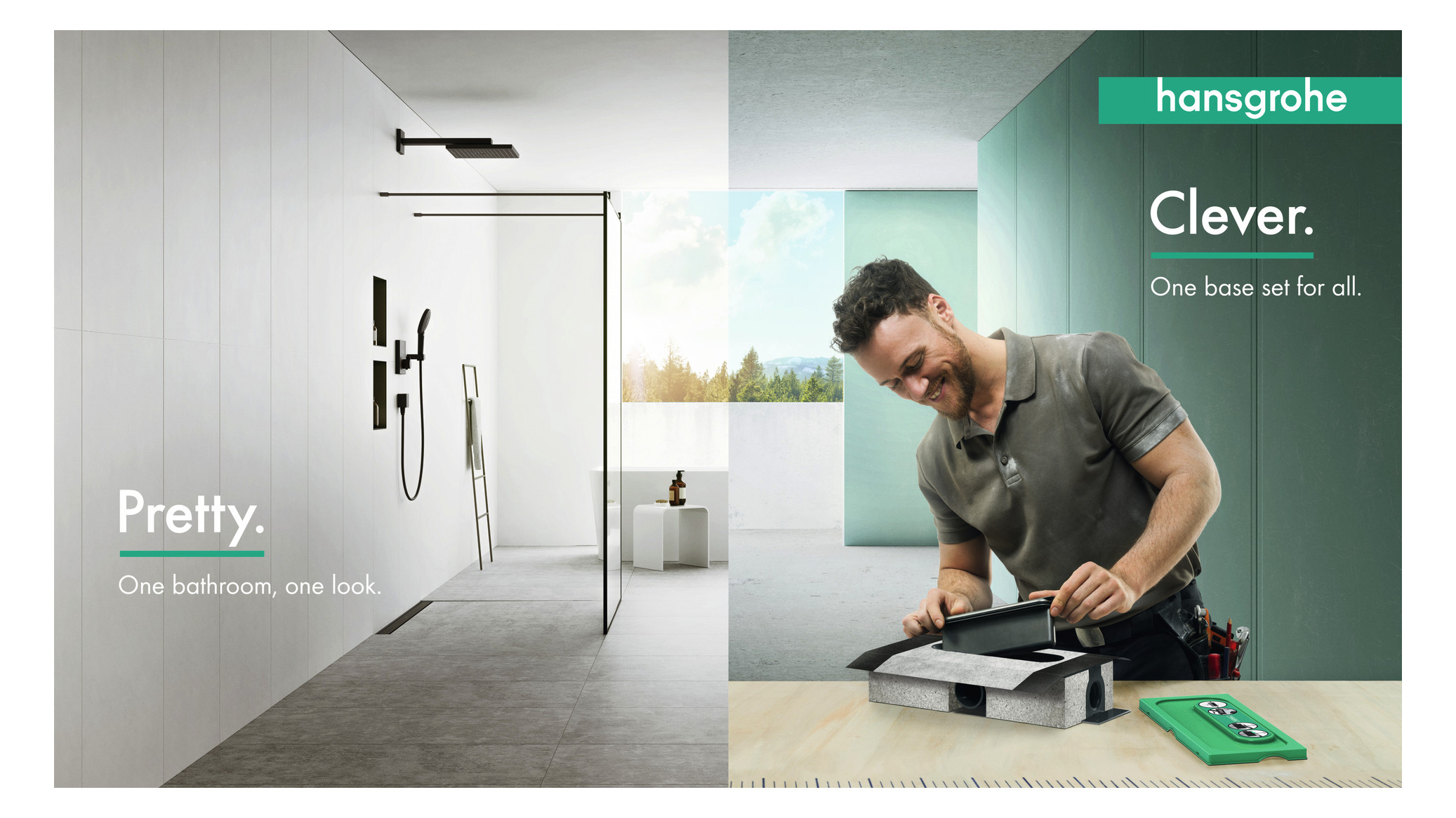 hansgrohe uBox universal Ablaufgehäuse DN 50, für Standardinstallation