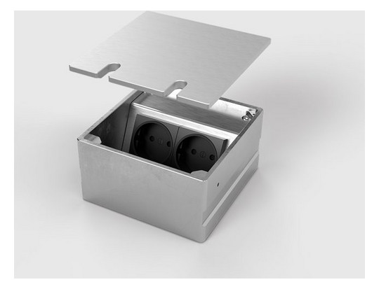BS Bodensteckdose 8802A 2x     8802A-1-3 