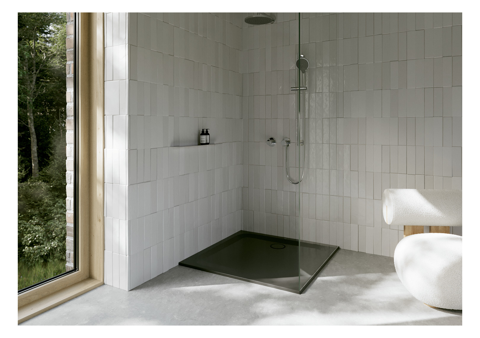 Duschwanne BetteUltra 5940 100x100x2,5cm, Glasur, slate