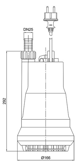 Zehnder-Pumpen Schmutzwasser-Tauchpumpe ZM 650, Kunststoff