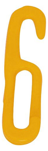Bild Hakenglied 430-08G Kunststoff, 6mm, gelb - Schake-0
