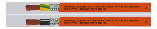 HELU Single 602-RC-CY 1x16 (AWG6)  69634 