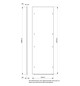 Seitenwand ST 600mm 40HE RAL9003 pulverbesch