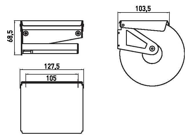 EMCO Papierhalter Polo chrom, mit eckigem Deckel und Rolle