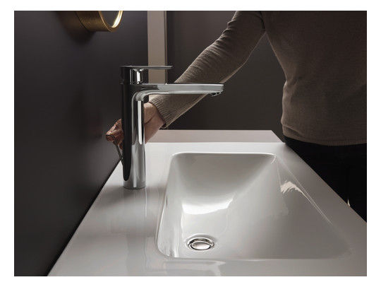 hansgrohe Waschtisch-Einhebelmischer 190 Vernis Blend mit Zugstangen-Ablaufgarnitur, chrom