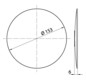EMCO Klebe-Wandspiegel Pure Ø 153 mm, chrom, rund, randlos, 7-fach
