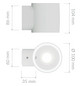 PLEJD Wandleuchte Grau          OUT-01-G 