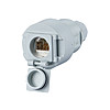 Anschlussdose Cat6A 1xRJ45 ger Schneidkl m.Staubschutz