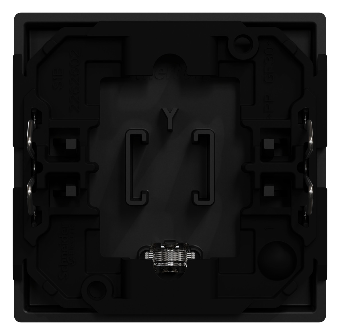 Wippe Serien Schalter sw mt Lichtausl Kontrollfenster/Lichtauslass