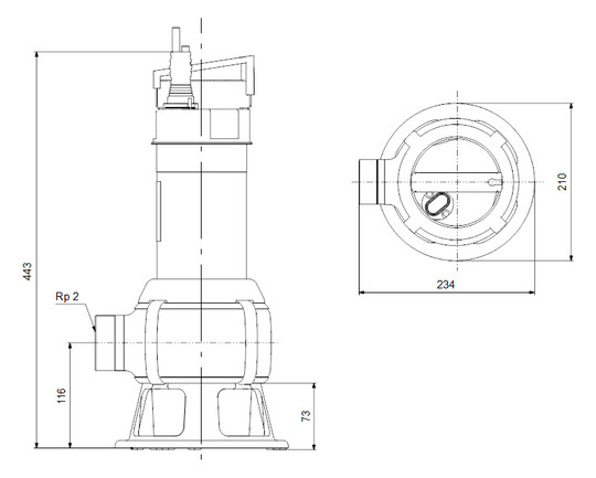 GRUNDFOS Kellerentwässerungspumpe UNILIFT AP50B.50.11.3V 3X400V 5M