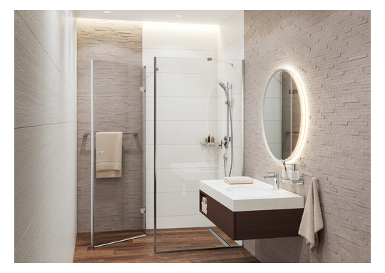 hansgrohe Waschtisch-Einhebelmischer 100 Vernis Blend mit Zugstangen-Ablaufgarnitur, chrom