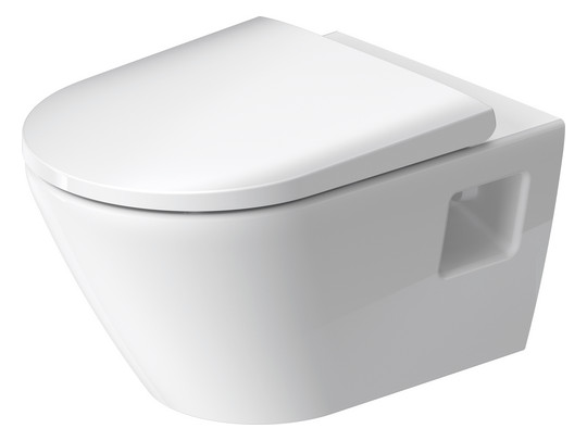 Duravit Wand-Tiefspül-WC-Set D-Neo mit WC-Sitz, Rimless, weiß