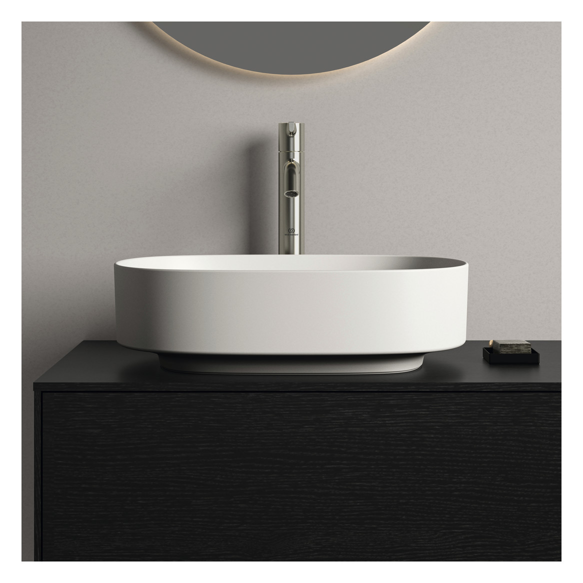 Ideal-Standard Waschtisch Linda-X 45x38x13cm, ohne Hahnloch/Überlauf, seidenweiß