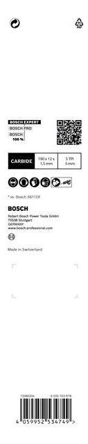 Bild Säbelsägeblatt S715LHM EXPERT Bosch VE à 1 Stück Flexible f Wood and Metal-3