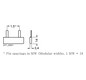 Phasenschiene 2ph 18mm 40mm 16qmm 80A Stift Isoliert