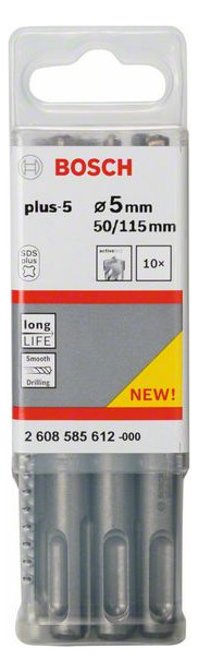 Hammerbohrer Ø5mm SDSplus 50/5mm f.Beton f.Stein