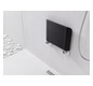 EMCO Wandklappsitz System 2 chrom/schwarz, mit Kunststoffsitzfläche