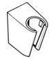 hansgrohe Brausehalter Porter S feste Halteposition, aus Kunststoff, brushed black chrome