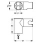 Ideal-Standard Brausehalter Idealrain für Handbrausen M/S, schwenkbar, chrom