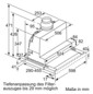 Dunstabzugshaube Flschirm 600mm si A LED 68dB 728cbm/h Ø120-150mm 4st Abl/Uml