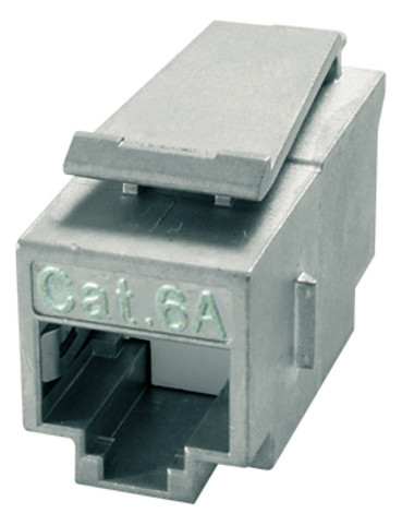 Modular-Kupplung 6 RJ45/RJ12 Schirm ger Buchse/Buchse einrasten