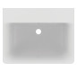 Ideal-Standard Waschtisch Connect Cube ohne Hahnloch, mit Überlauf, 60 x 46 cm, weiß