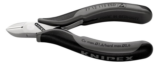 KNIPEX-ESD-Elektronik-Seitenschneider 7712 - 115mm