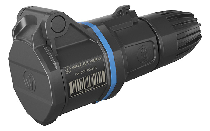 CEE-Kupplung 3p 16A IP54 IP54 230V/bl 6h schraubl.Kl ger Kst Verschraubung