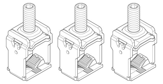 ABN Stahl-Einlegeklemme NH1-3   XASEK912 
