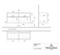 V&B Waschtisch-Unterschrank Subway 3.0 127,2x56,6x47,8cm, mit LED/Griff monochrom, marine blue