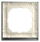 Rahmen 1f edst/alu mt M-Pure Decor Metall edelstahl/aluminium f.GEB-K