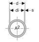 Geberit Rohr Silent PP DN 40, 1500 mm, mit Muffe, schalloptimiert