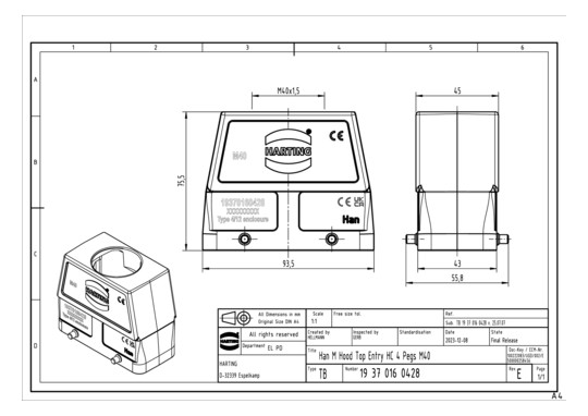 HART HAN 16M-gg-M40          19370160428 