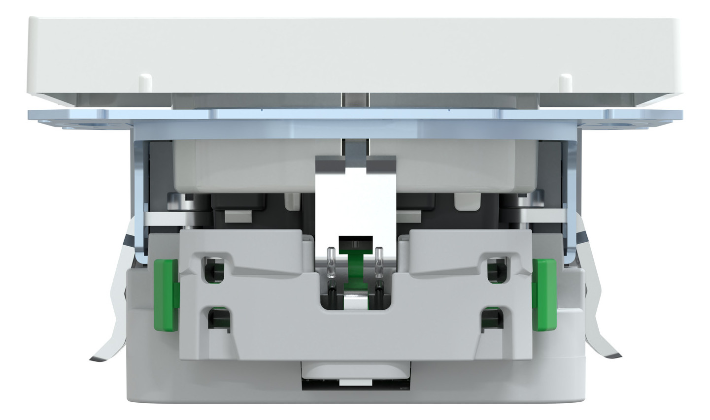 Steckdose 1f lows glz 1USB-A 1USB-C UP m.BS Mit erhöhtem Berührungsschutz IP20