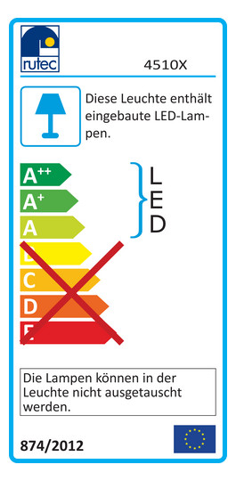 LED-Einbaustrahler 23,55W QILE 3000K Alu 966lm Konv ws 36LEDs RGBW IP43 mt