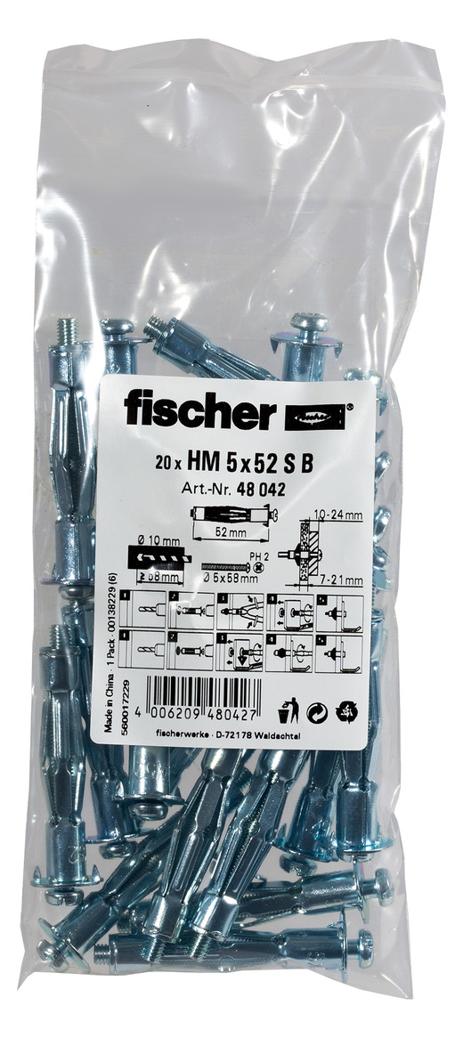 Bild Hohlraum-Metalldübel HM 5x52 S B (20) fi scher - fischer-1