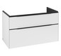 V&B Waschtisch-Unterschrank Subway 3.0 97,3x57,6x47,8cm, ohne LED/Griff Volcano black, pure white