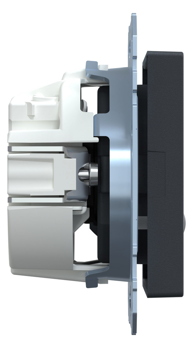 Steckdose 1f anth mt System M UP m.BS IP20 Mit erhöhtem Berührungsschutz