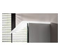 EMCO Aufputz-Lichtspiegelschrank pure 2 Design 800x711mm, LED, mit Lichtsegel, 2-türig, Aluminium
